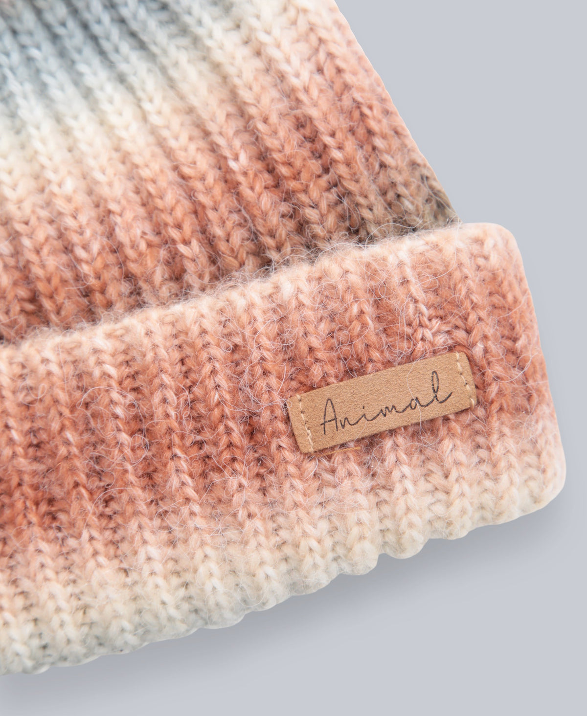 Mia Lined Ombre Beanie - Brown
