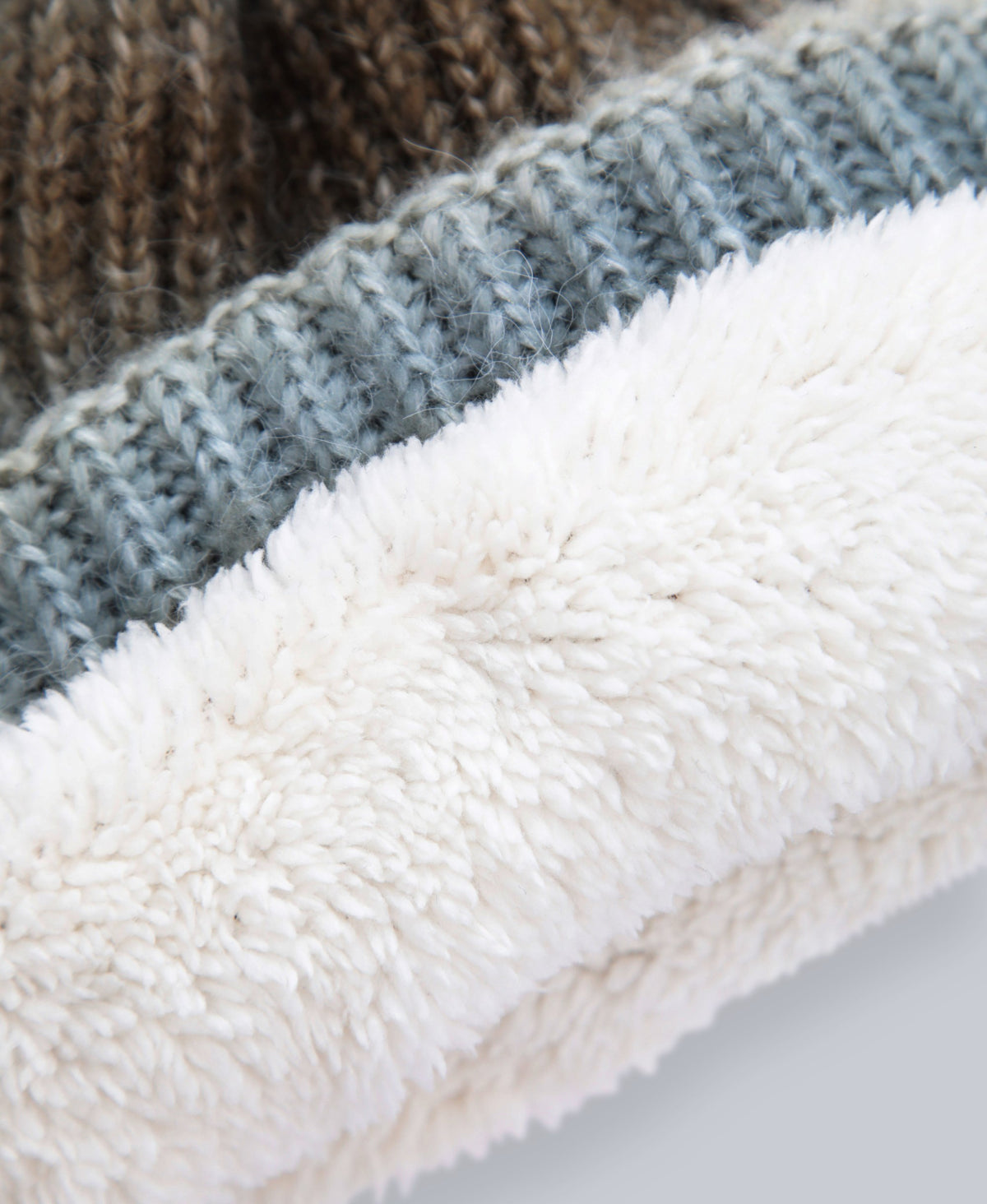 Mia Lined Ombre Beanie - Brown
