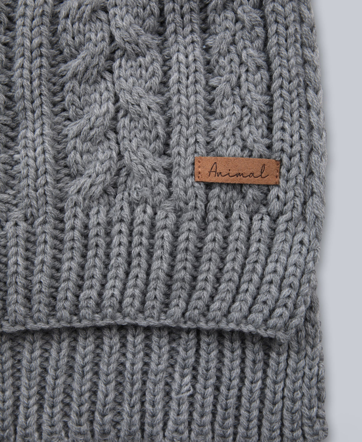 Becky Womens Knit Scarf - Grey