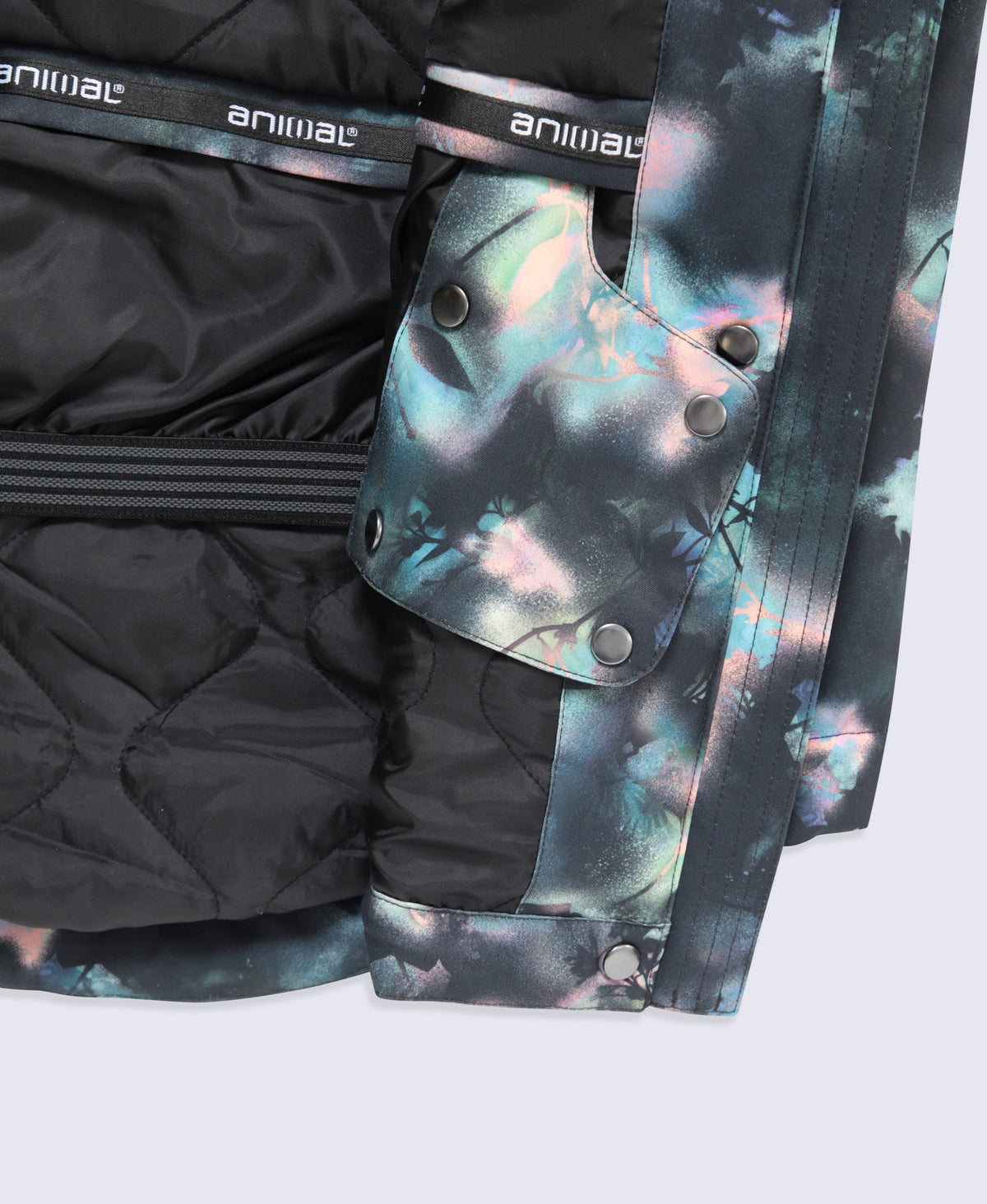 Laxx Printed Womens Waterproof Ski Jacket - Black