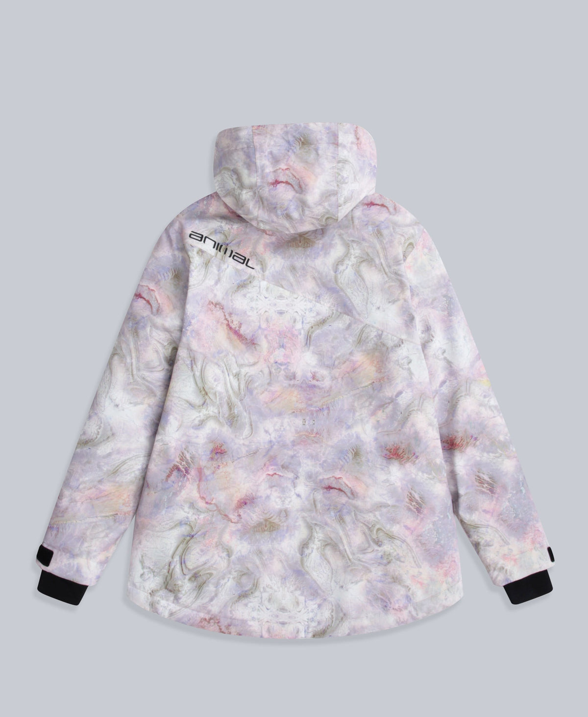 Laxx Printed Womens Waterproof Ski Jacket - Pink