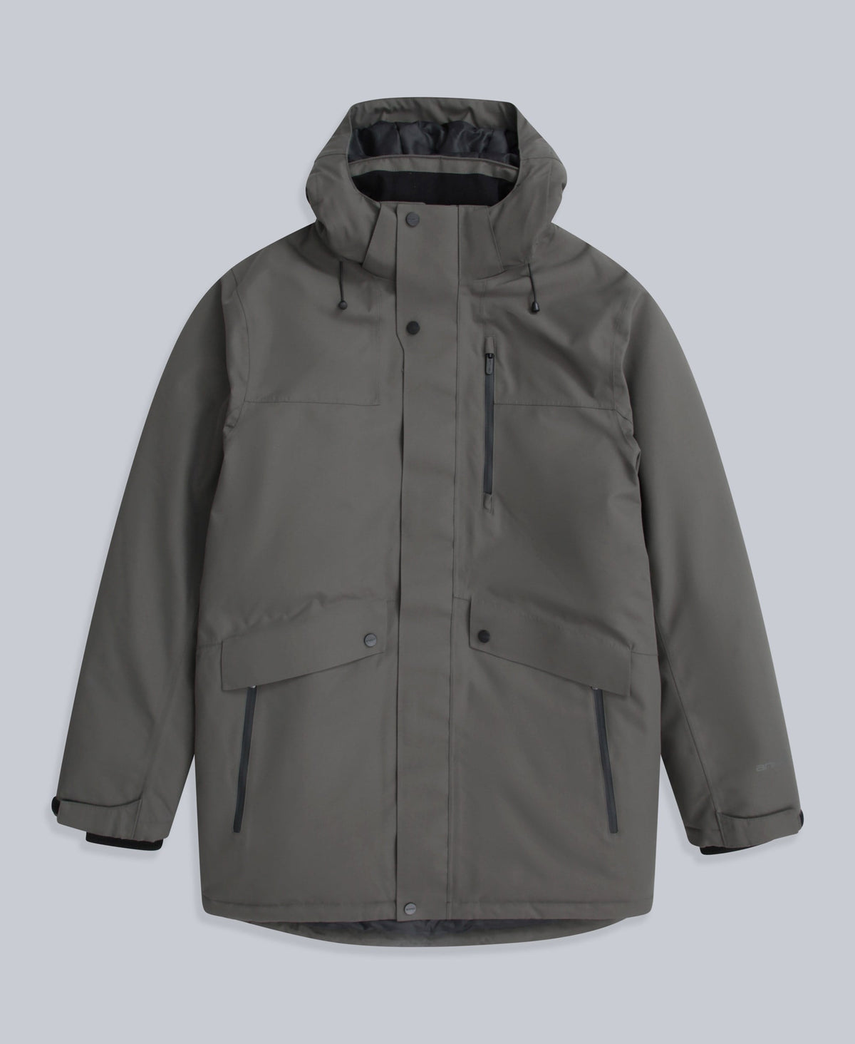 Lisbon Mens Waterproof Parka - Dark Khaki