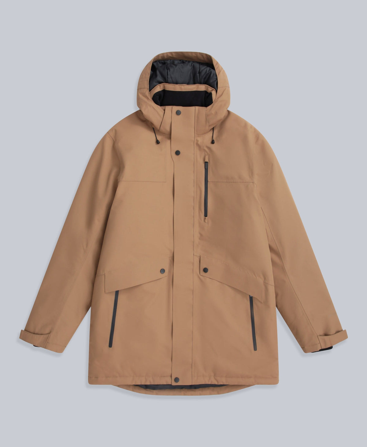 Lisbon Mens Waterproof Parka - Tan