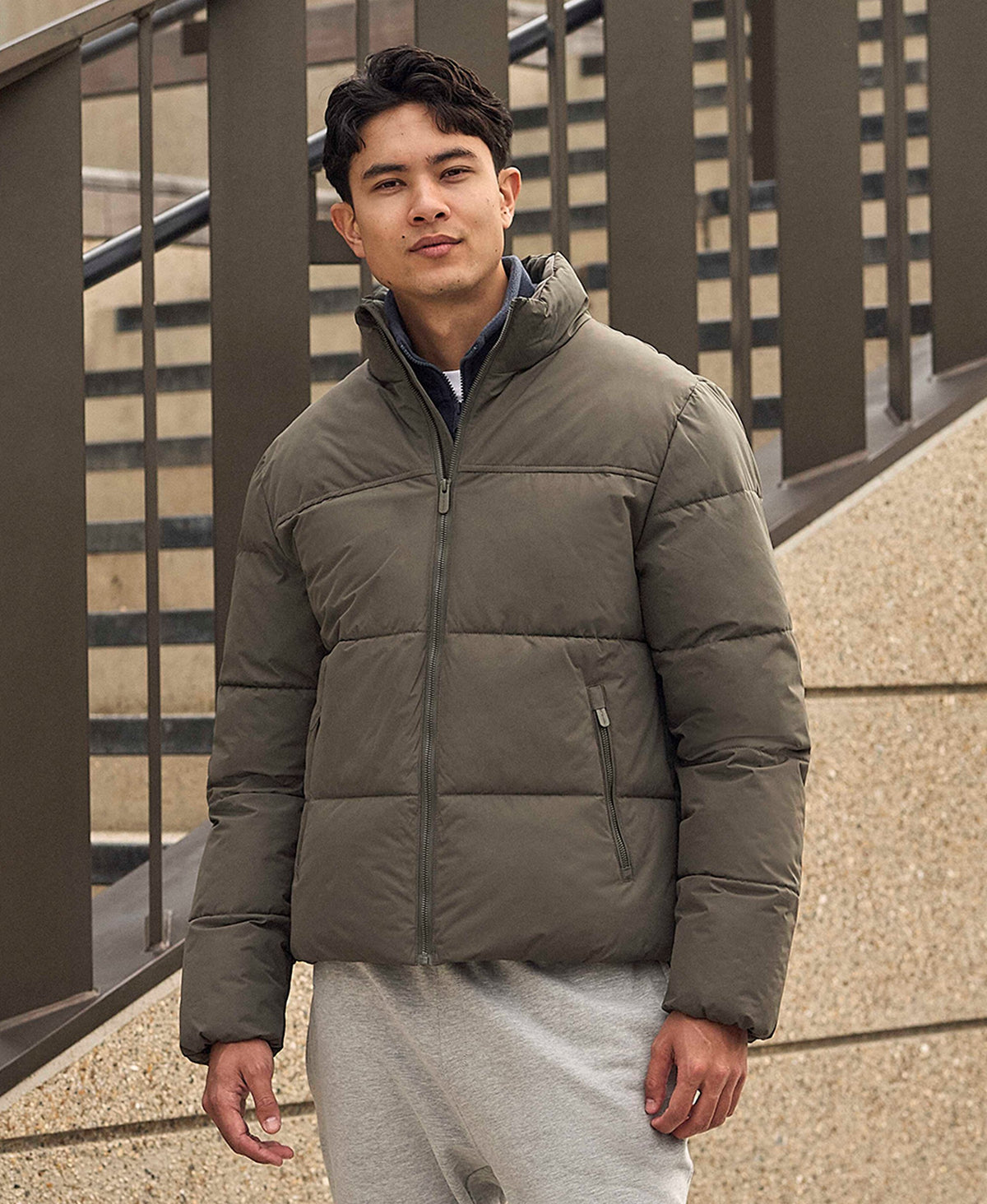 Volt Mens Padded Jacket - Dark Khaki