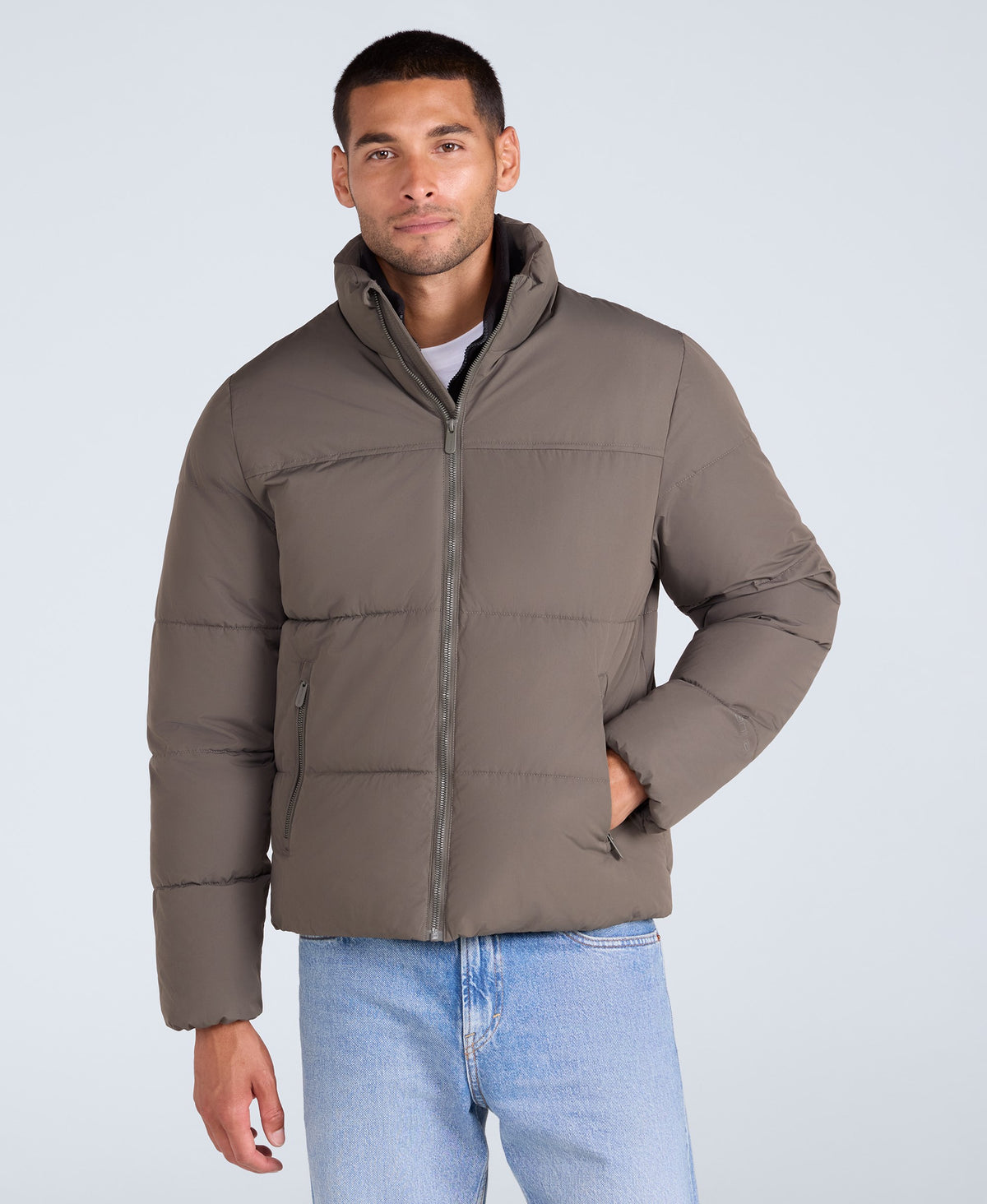 Volt Mens Padded Jacket - Dark Khaki