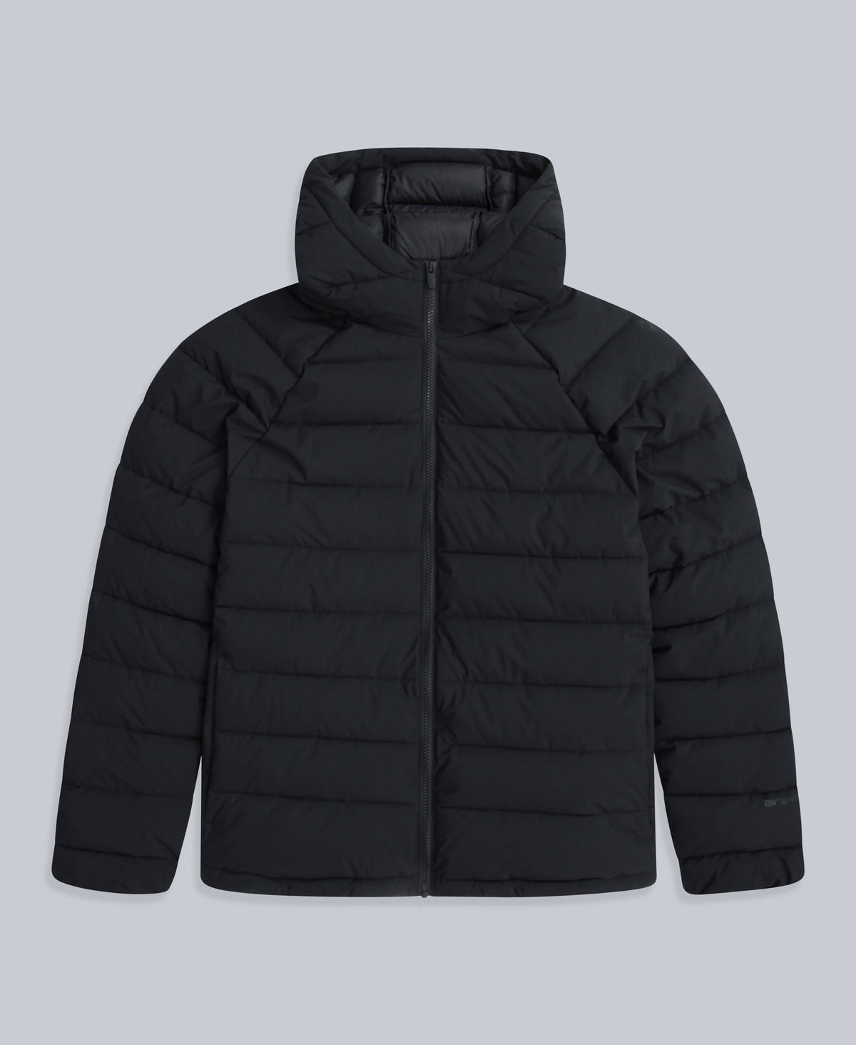 Light Cloud Mens Hooded Padded Jacket - Black