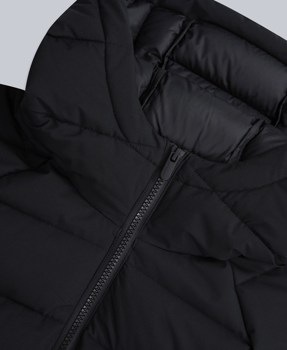 Light Cloud Cosi Hooded Mens Padded Jacket - Black