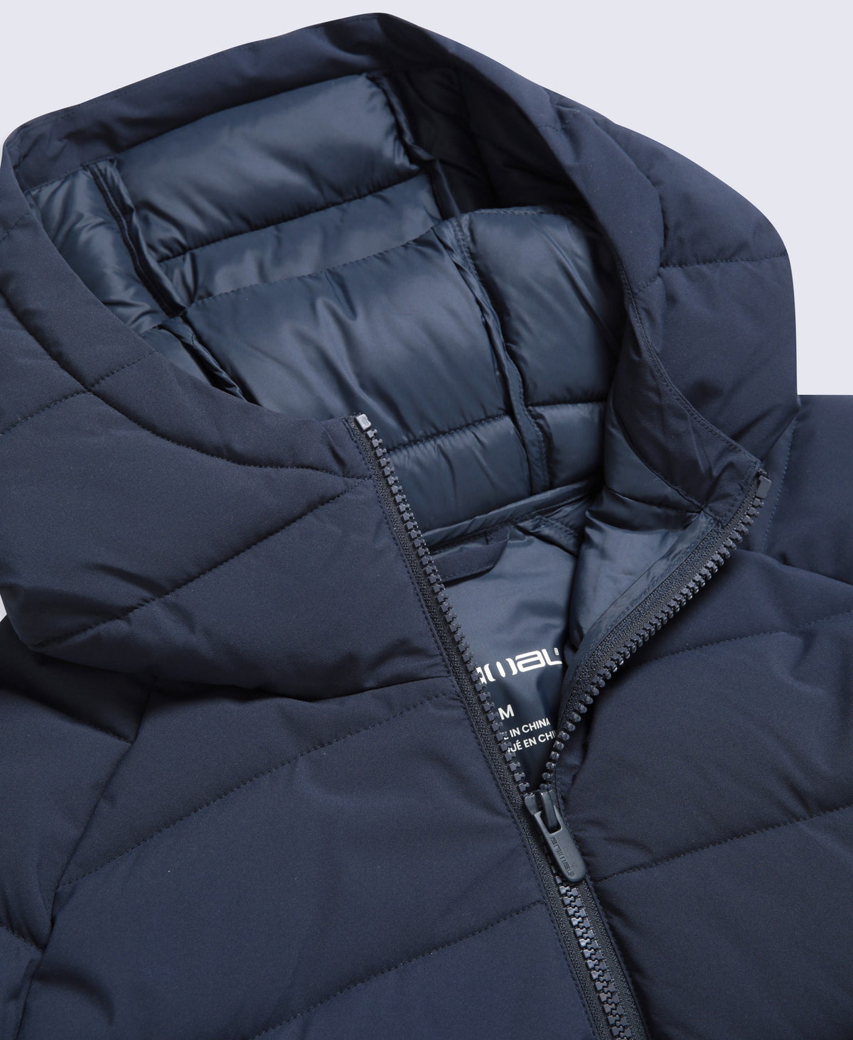 Light Cloud Mens Hooded Padded Jacket - Dark Blue