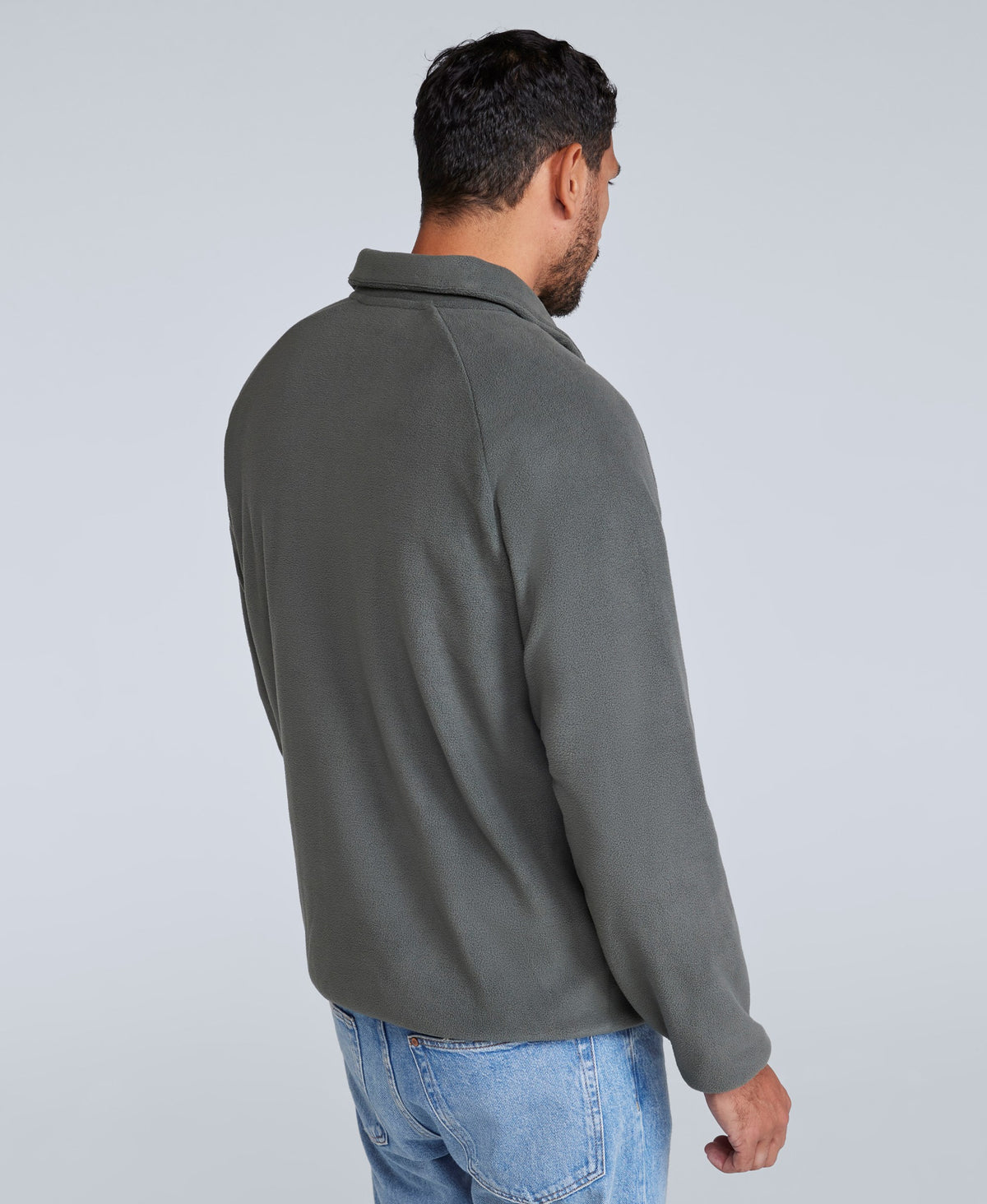 Stockholm Mens Half-Zip Fleece - Dark Grey