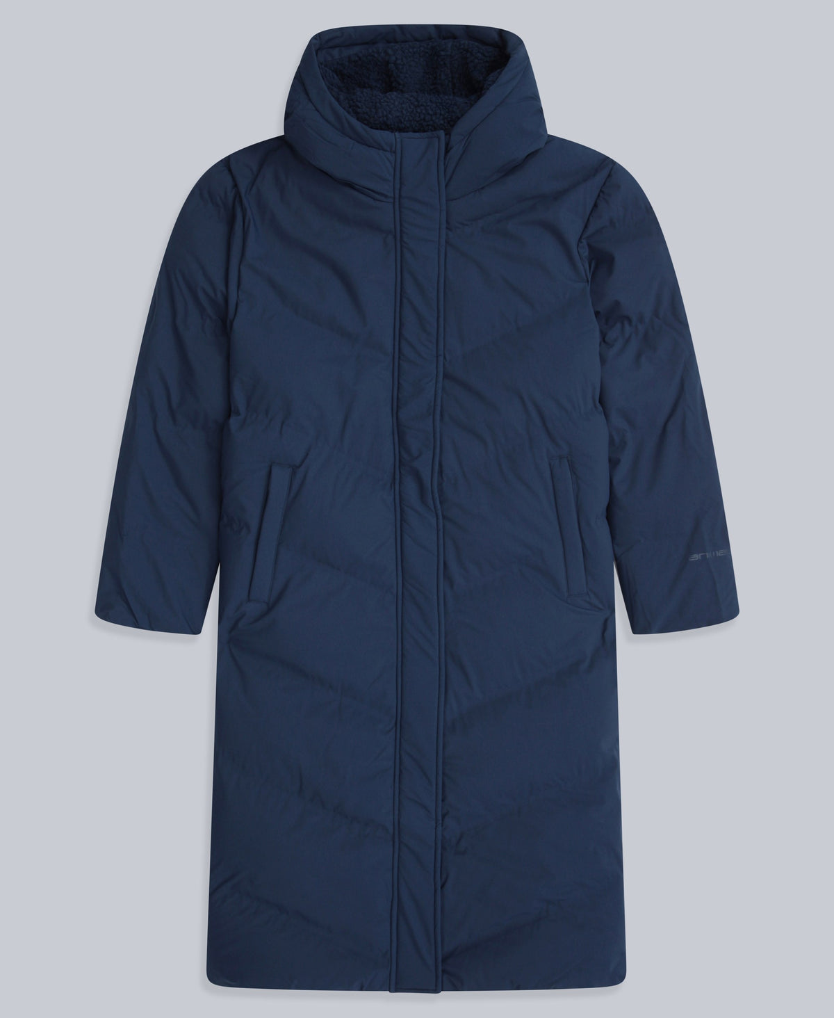 Cocoon Womens Borg Lined Padded Coat - Navy