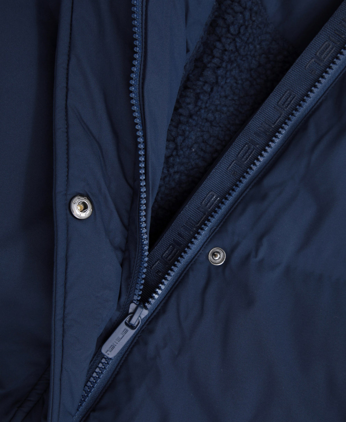 Cocoon Womens Borg Lined Padded Coat - Navy