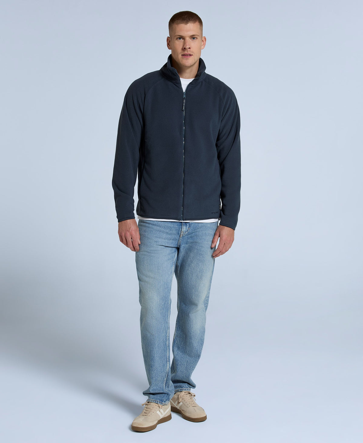 Stockholm Mens Full-Zip Fleece - Navy