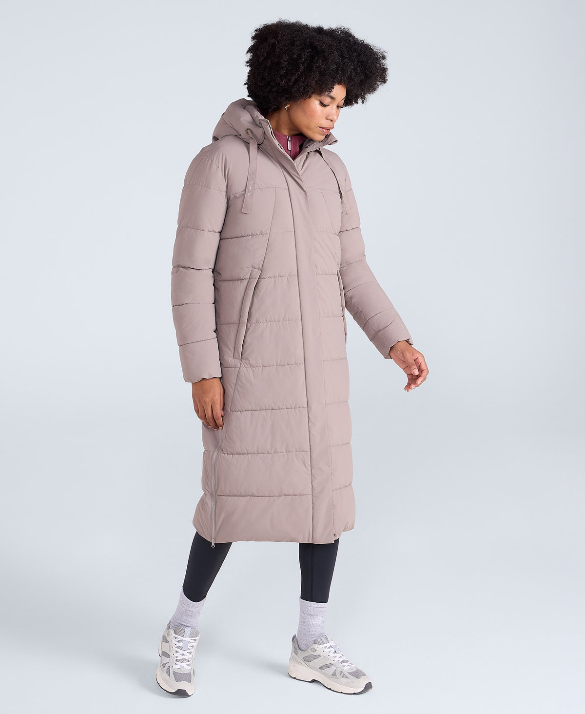 Comfort Cloud Padded Womens Coat - Taupe