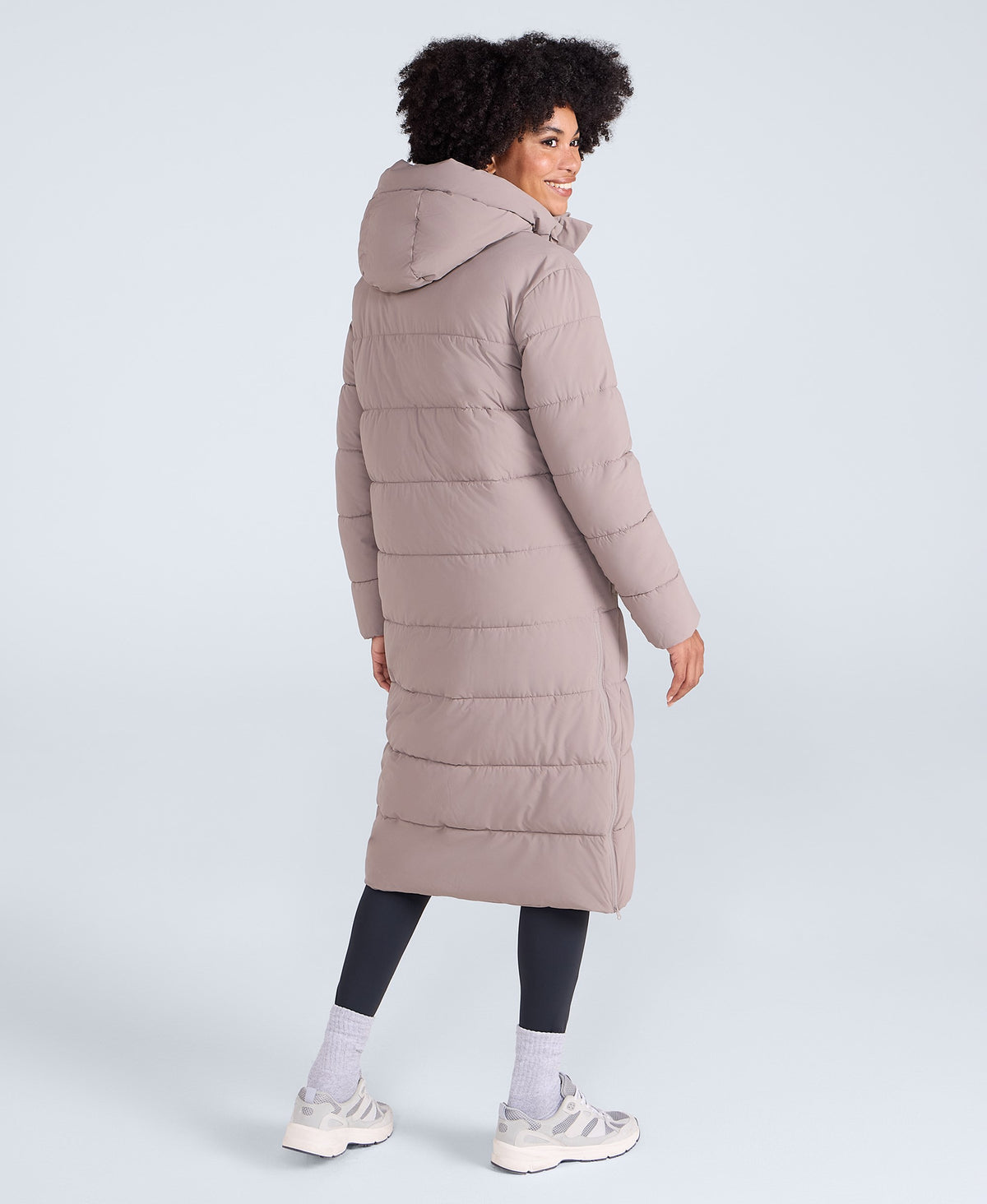 Comfort Cloud Padded Womens Coat - Taupe