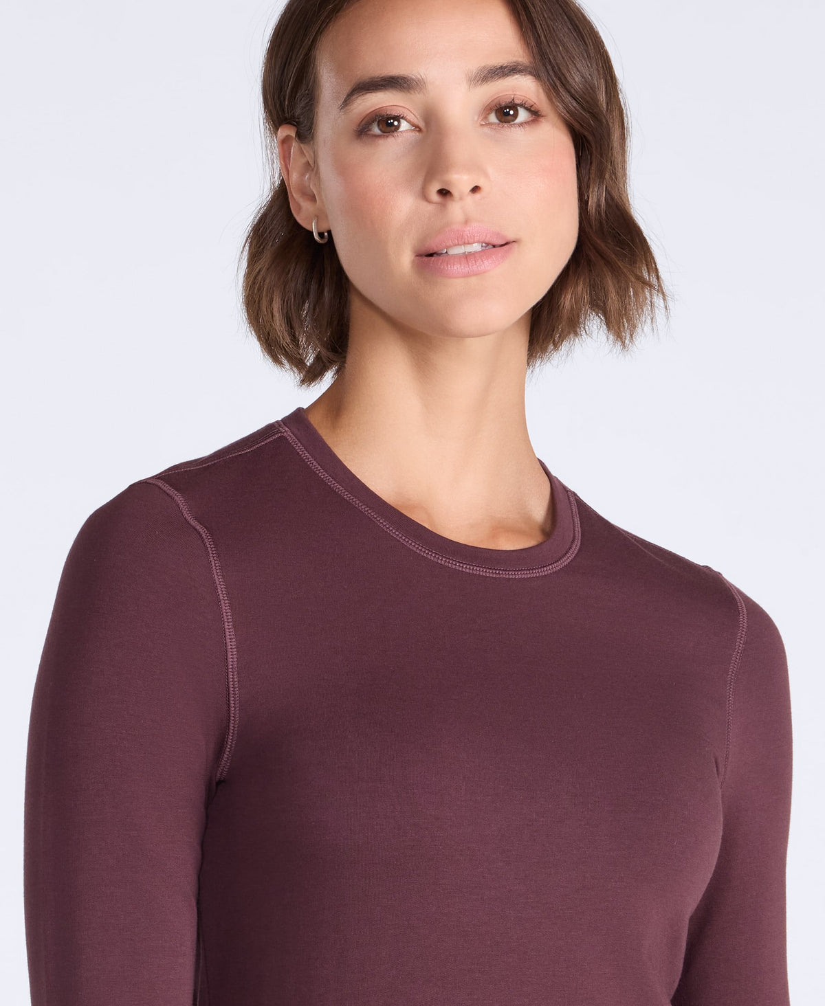 Blaze Womens Base Layer Top - Dark Burgundy