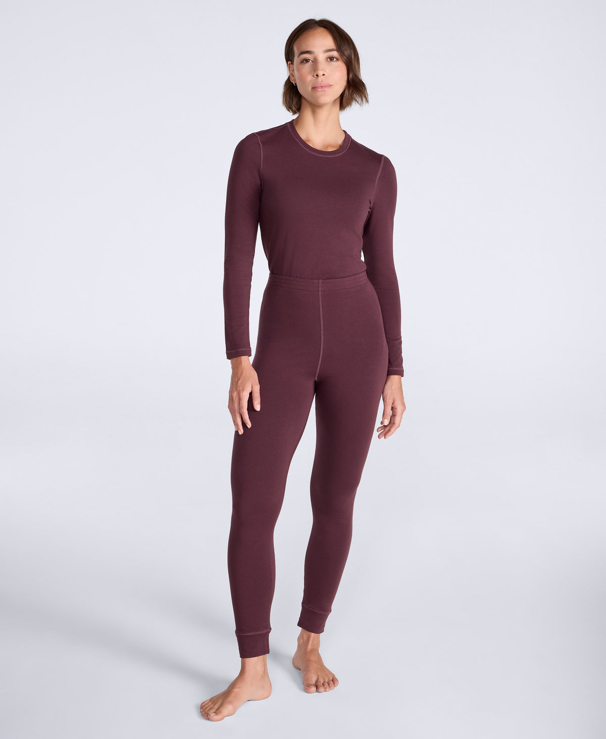 Blaze Womens Base Layer Pants - Dark Burgundy