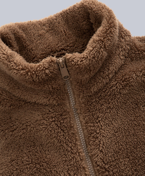 Teddy Mens Fleece Jacket Brown – Animal