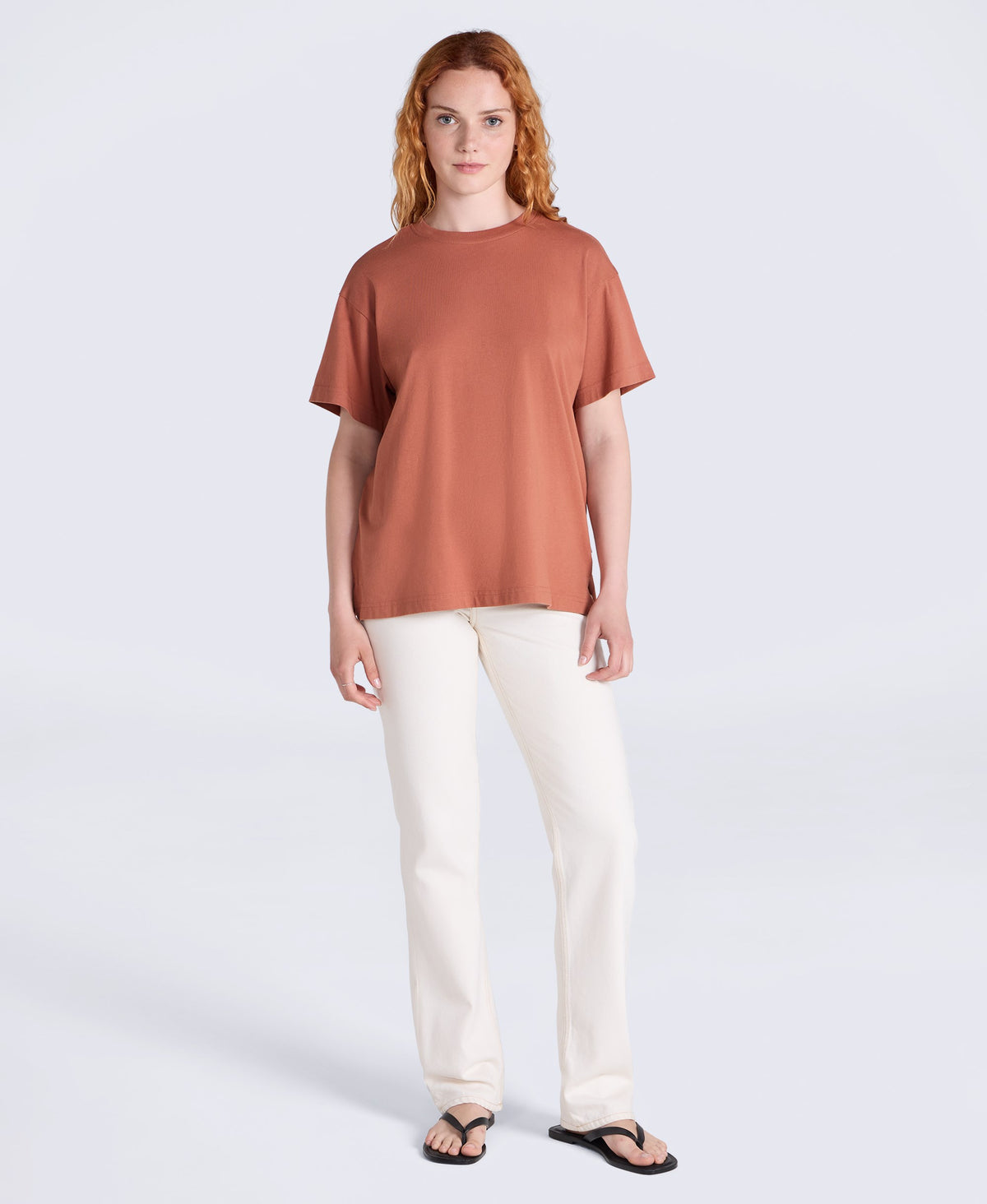 Idol Womens Relaxed Fit T-Shirt - Rust