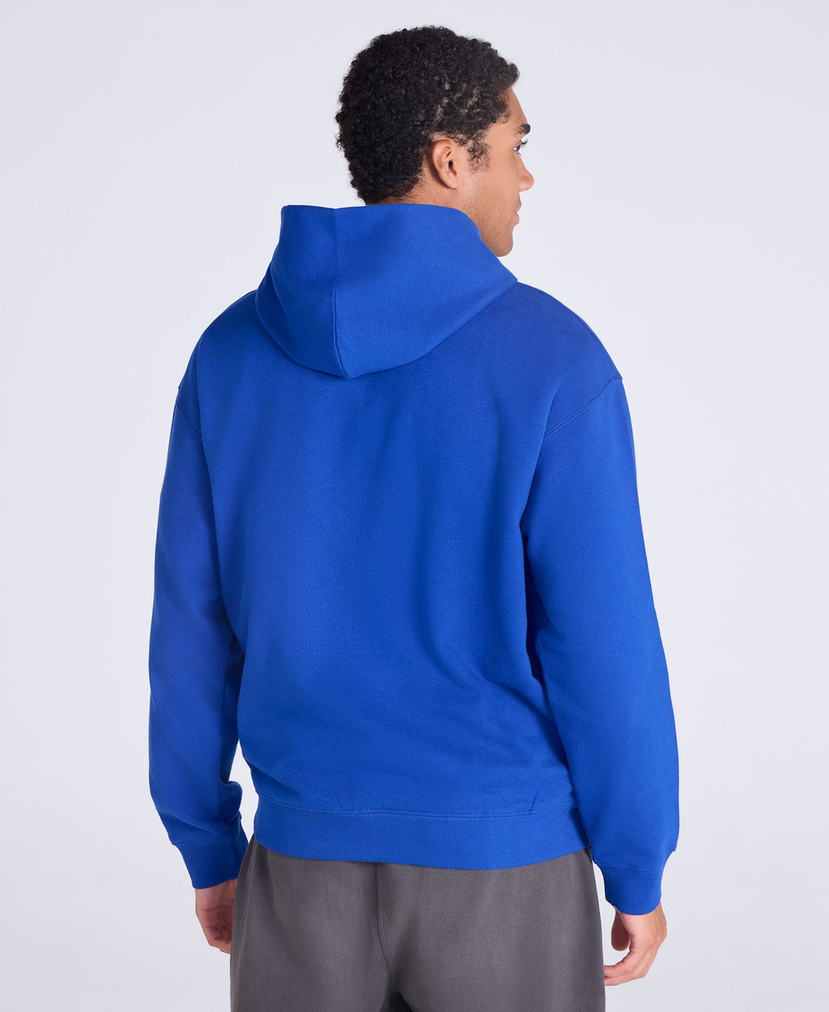 Icon Mens Drop Shoulder Hoodie - Cobalt