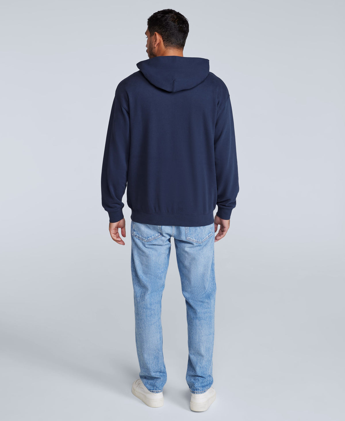 Icon Mens Drop Shoulder Hoodie - Navy