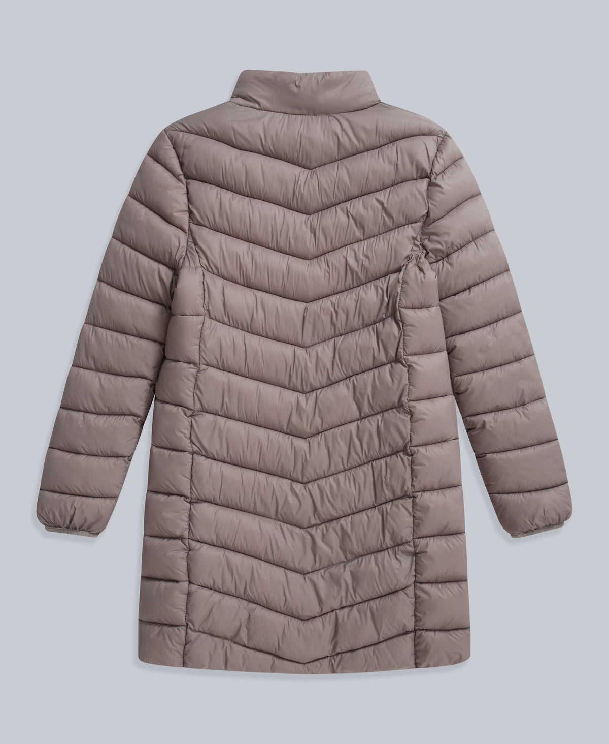 Frankie Womens Longline Padded Jacket - Taupe