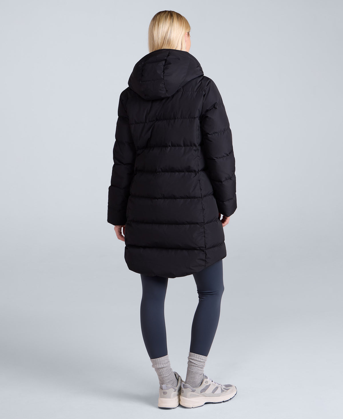 Ivy Womens Down Coat - Jet Black