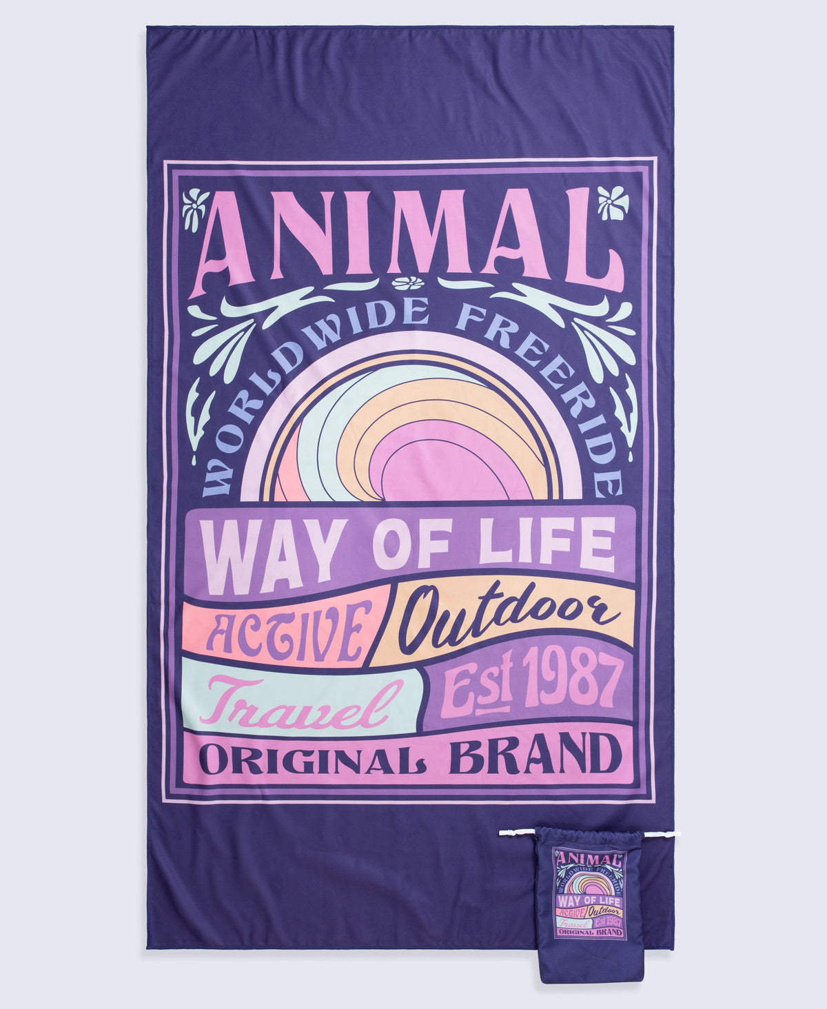 Microfibre Travel Towel - Mixed
