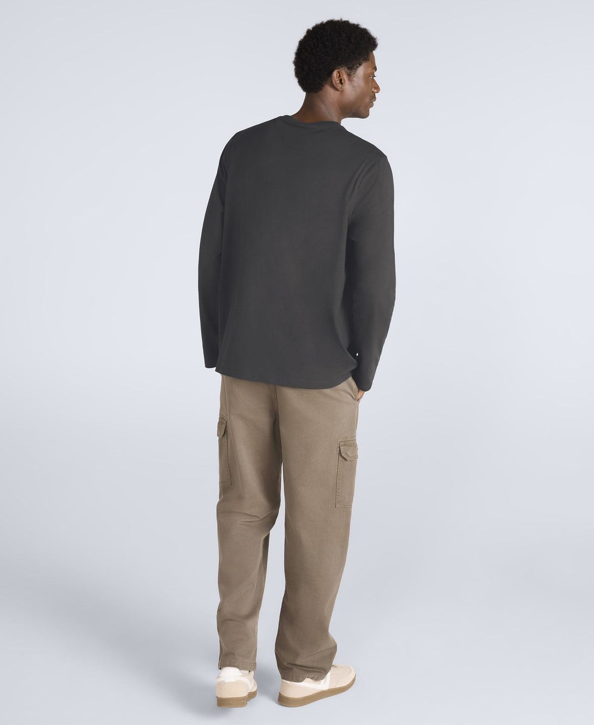 Otis Mens Long Sleeve T-Shirt - Dark Grey