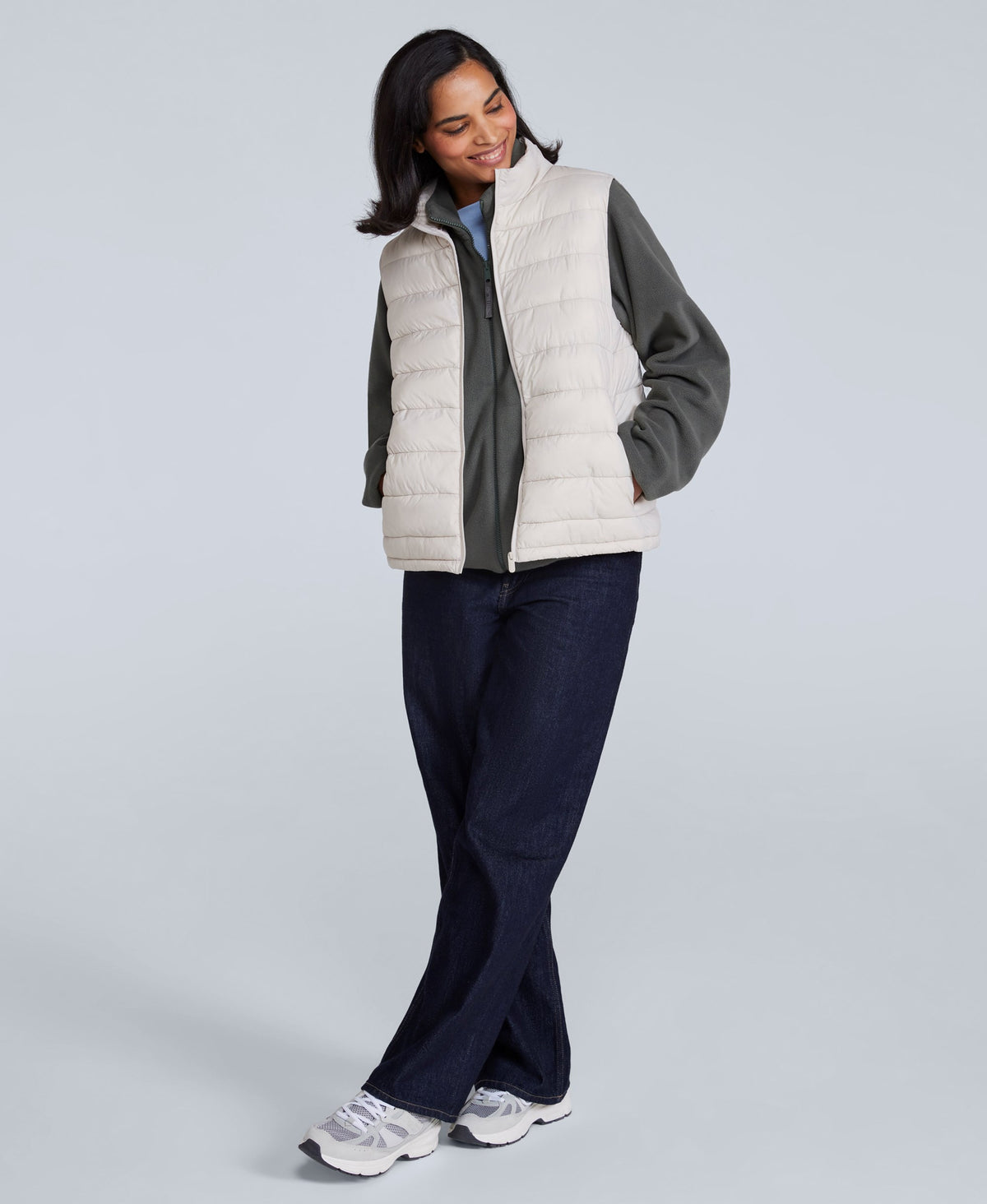 Light Cosi Womens Gilet - Beige