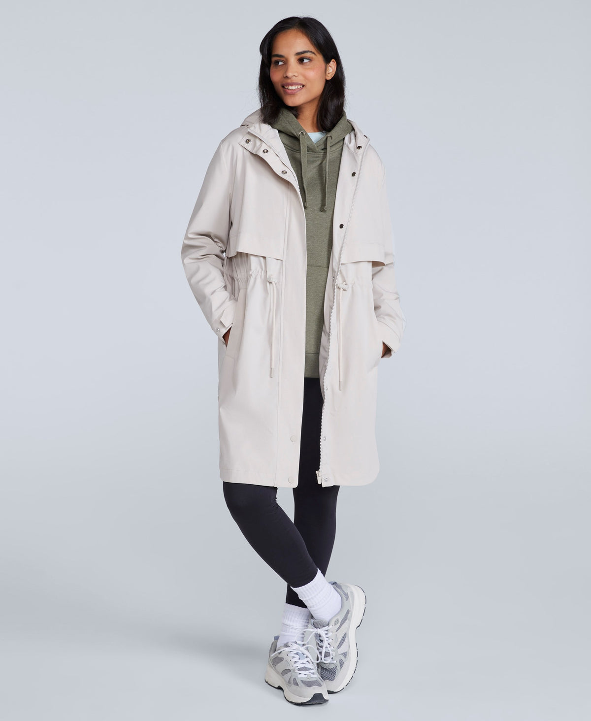 Eden Womens Waterproof Mac - Light Beige