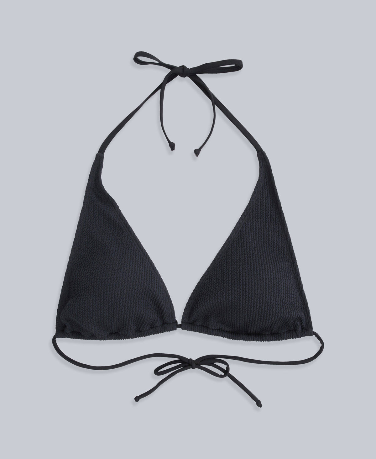 Iona Womens Halter Bikini Top - Jet Black
