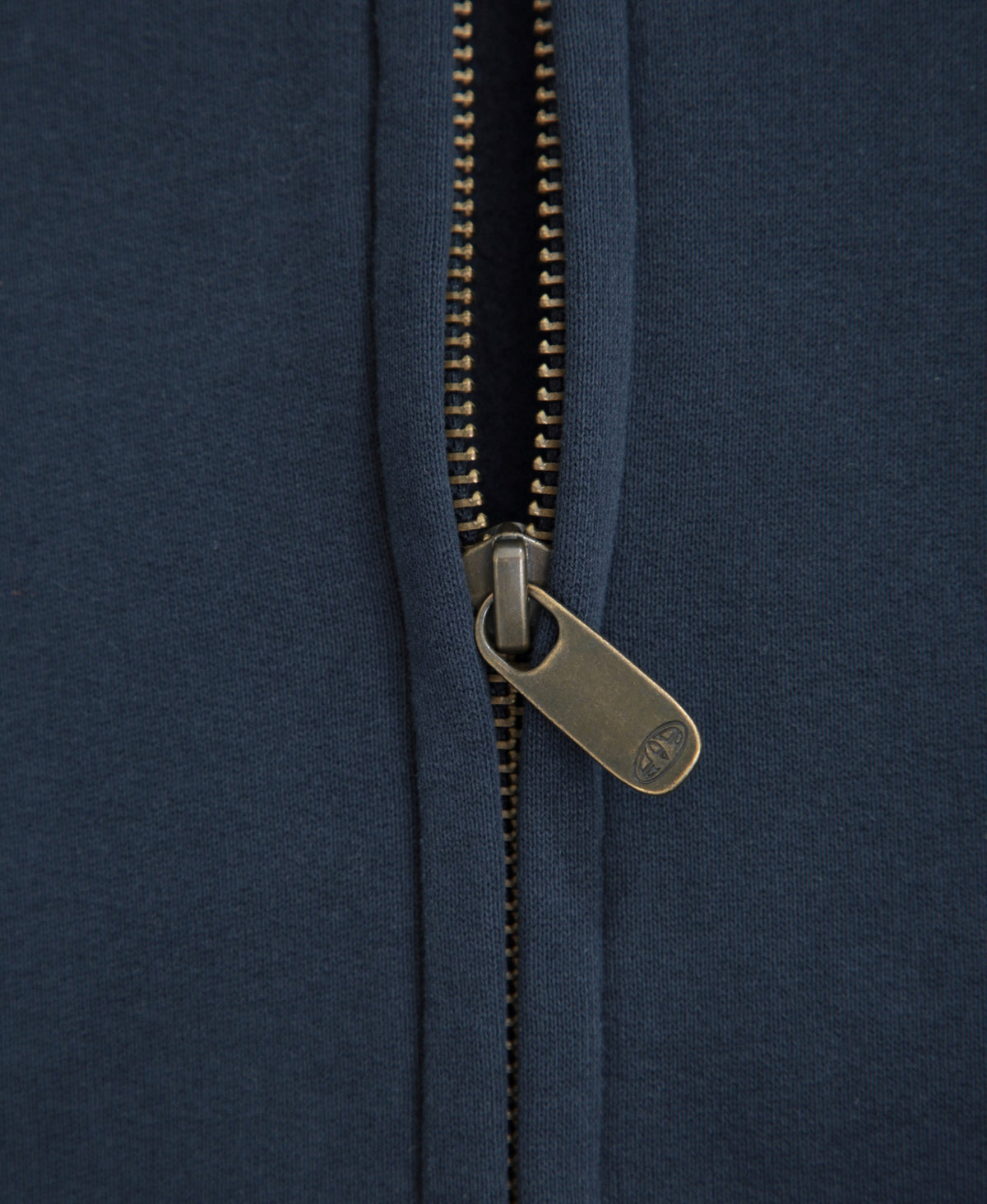Icon Mens Logo Zip Through Hoodie - Dark Blue