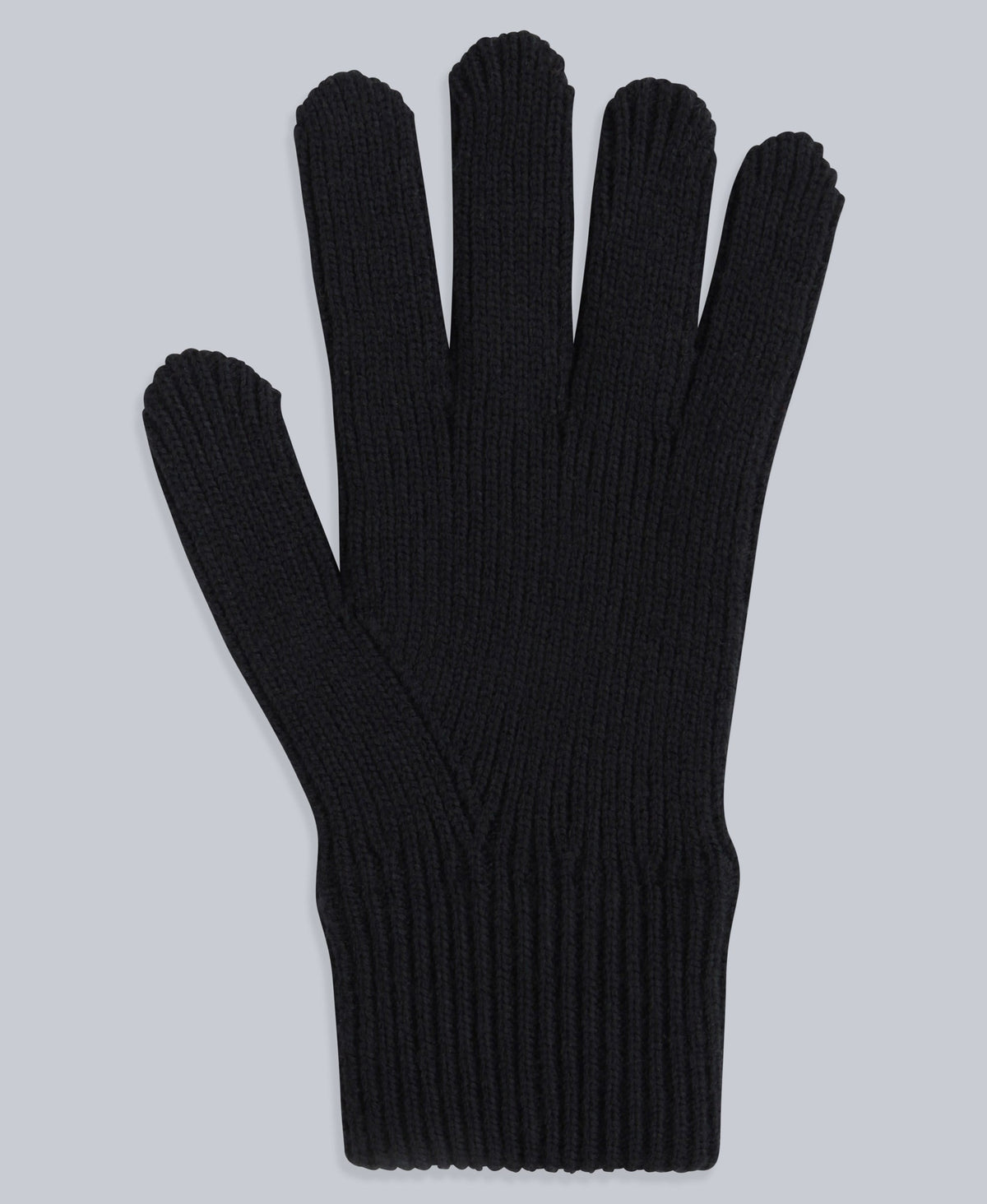 Rowan Mens Knitted Gloves - Black