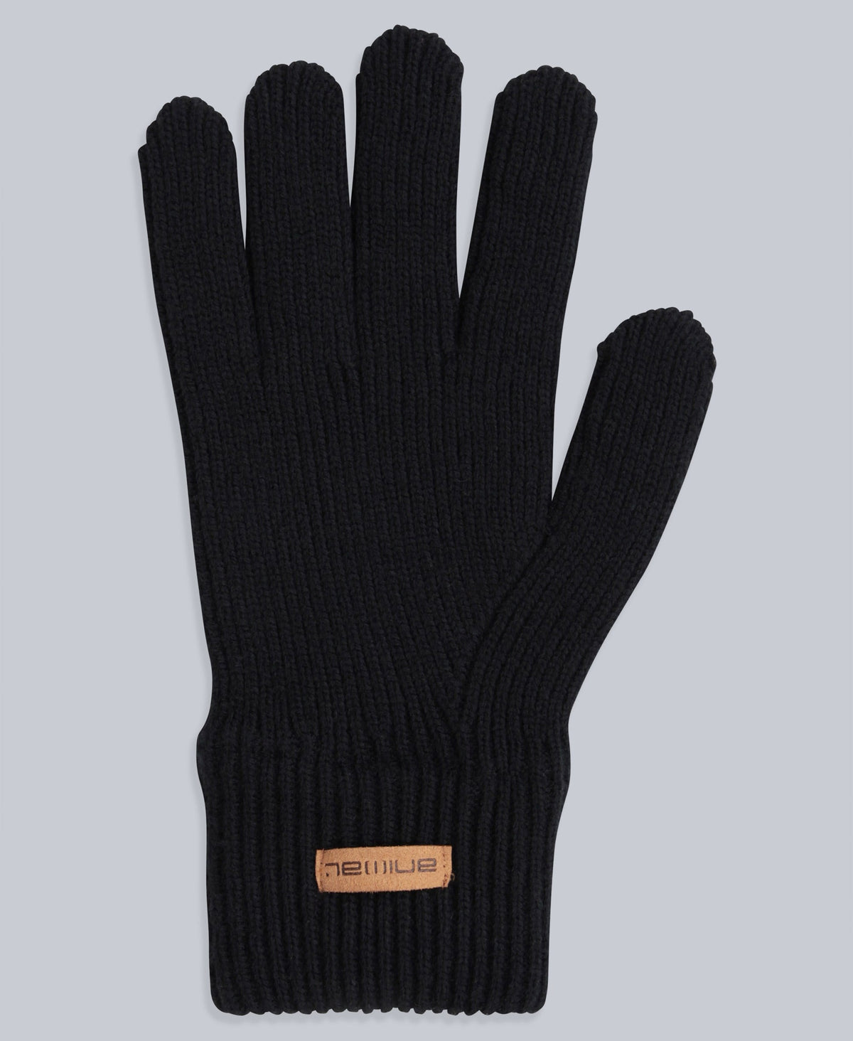 Rowan Mens Knitted Gloves - Black