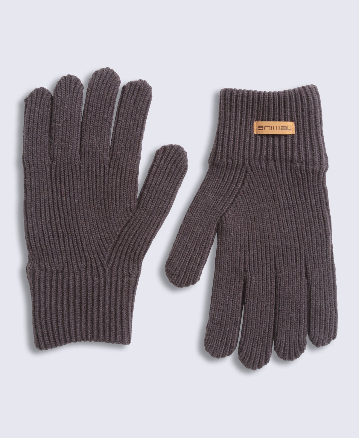 Rowan Mens Knitted Gloves - Brown