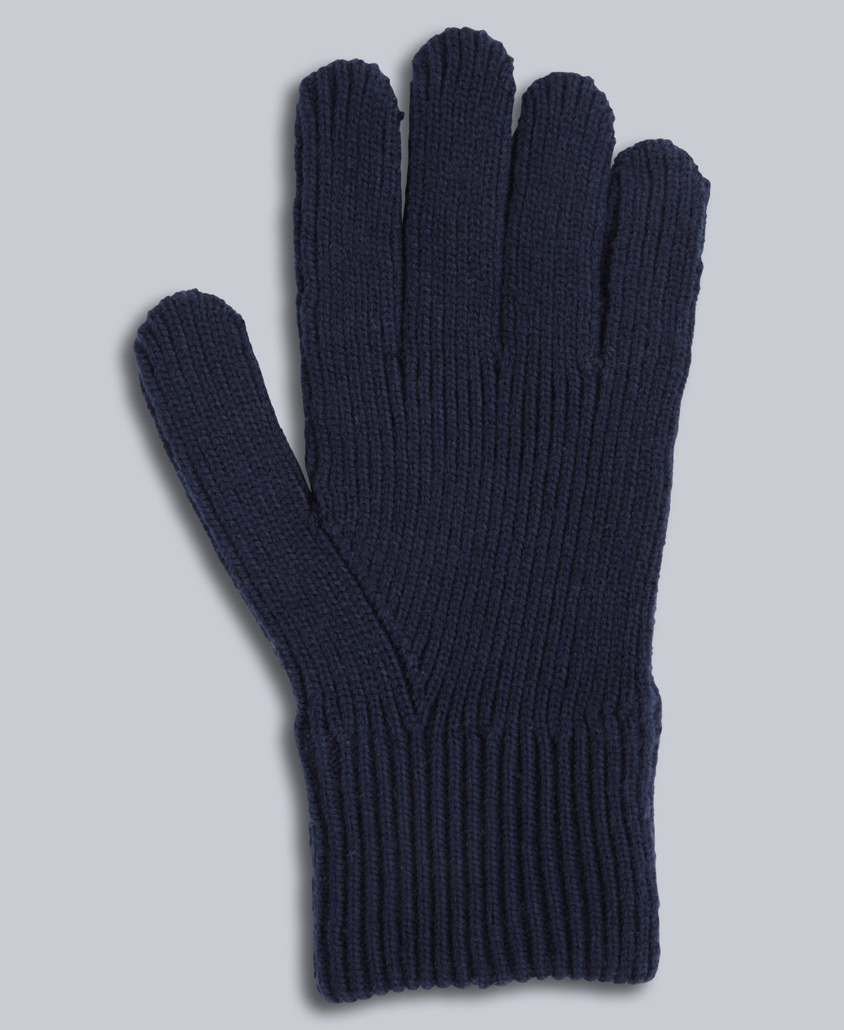 Rowan Mens Knitted Gloves - Navy