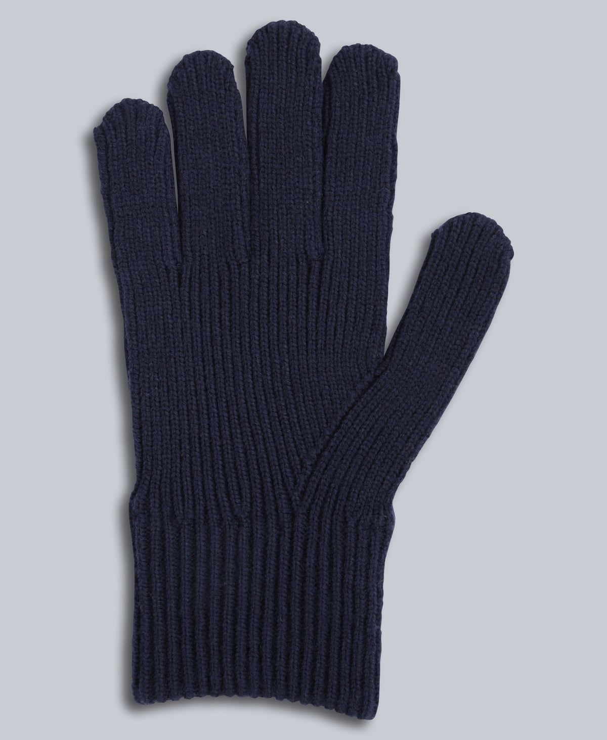 Rowan Mens Knitted Gloves - Navy