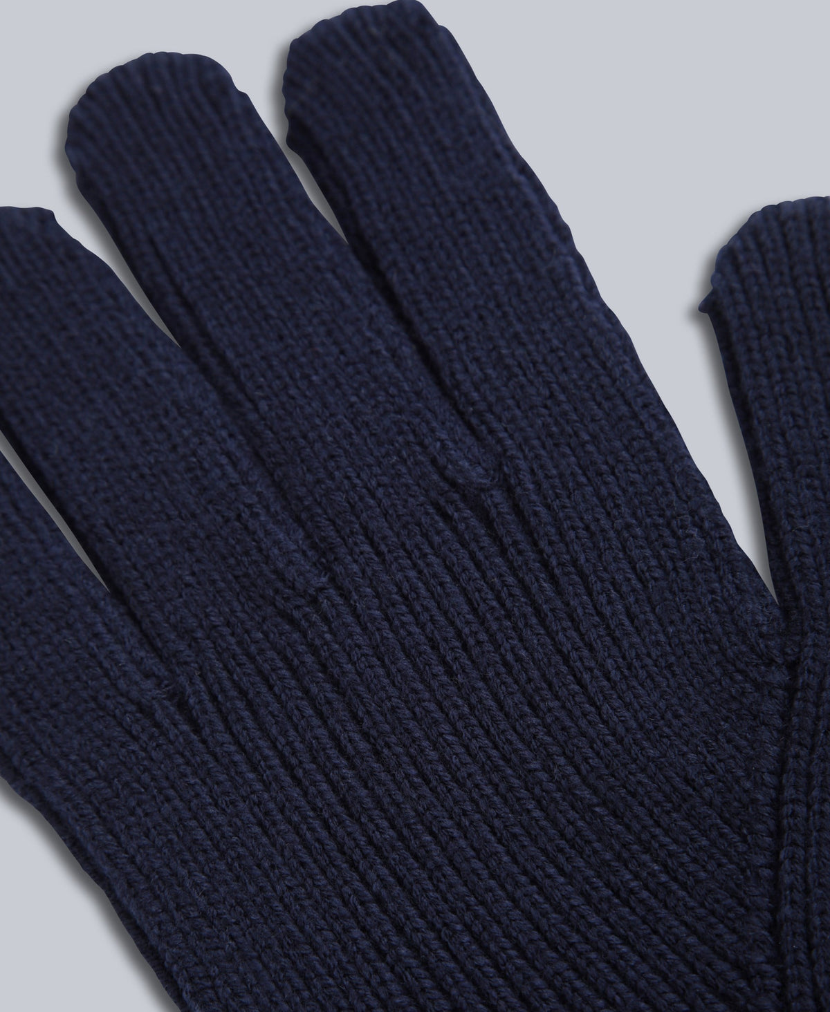 Rowan Mens Knitted Gloves - Navy