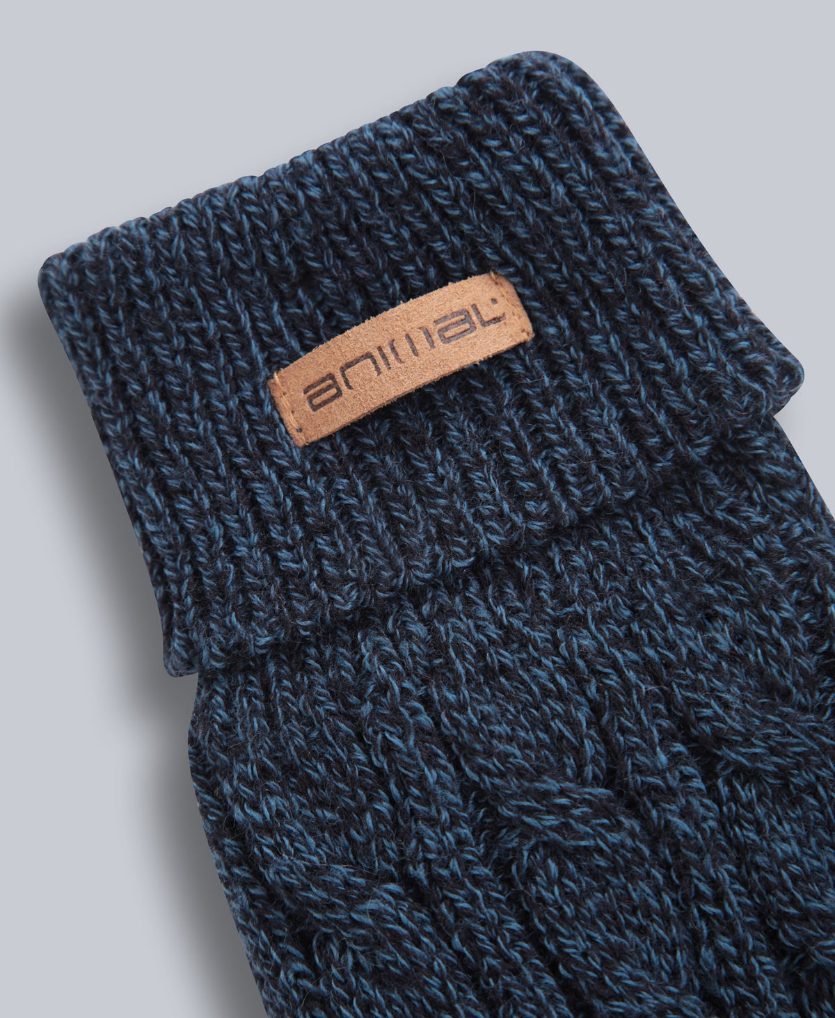 Drew Mens Fur Lined Gloves - Navy