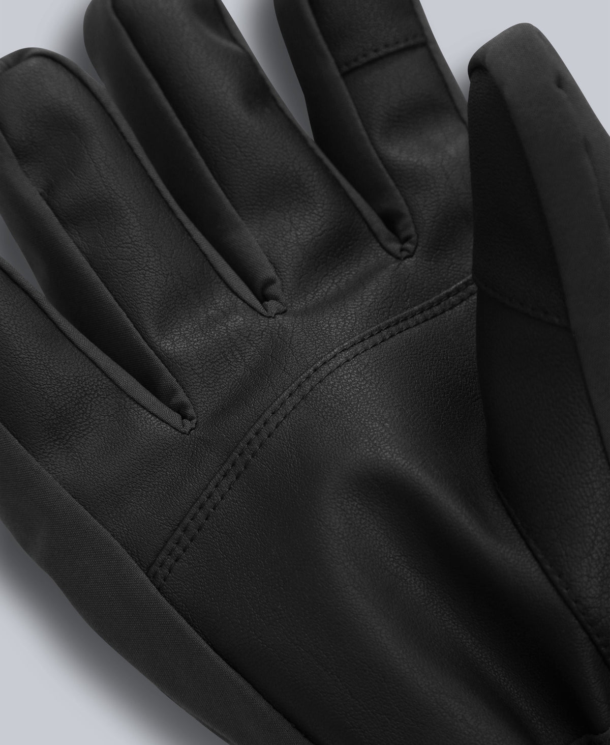 Glacier Mens Herringbone Ski Gloves - Black