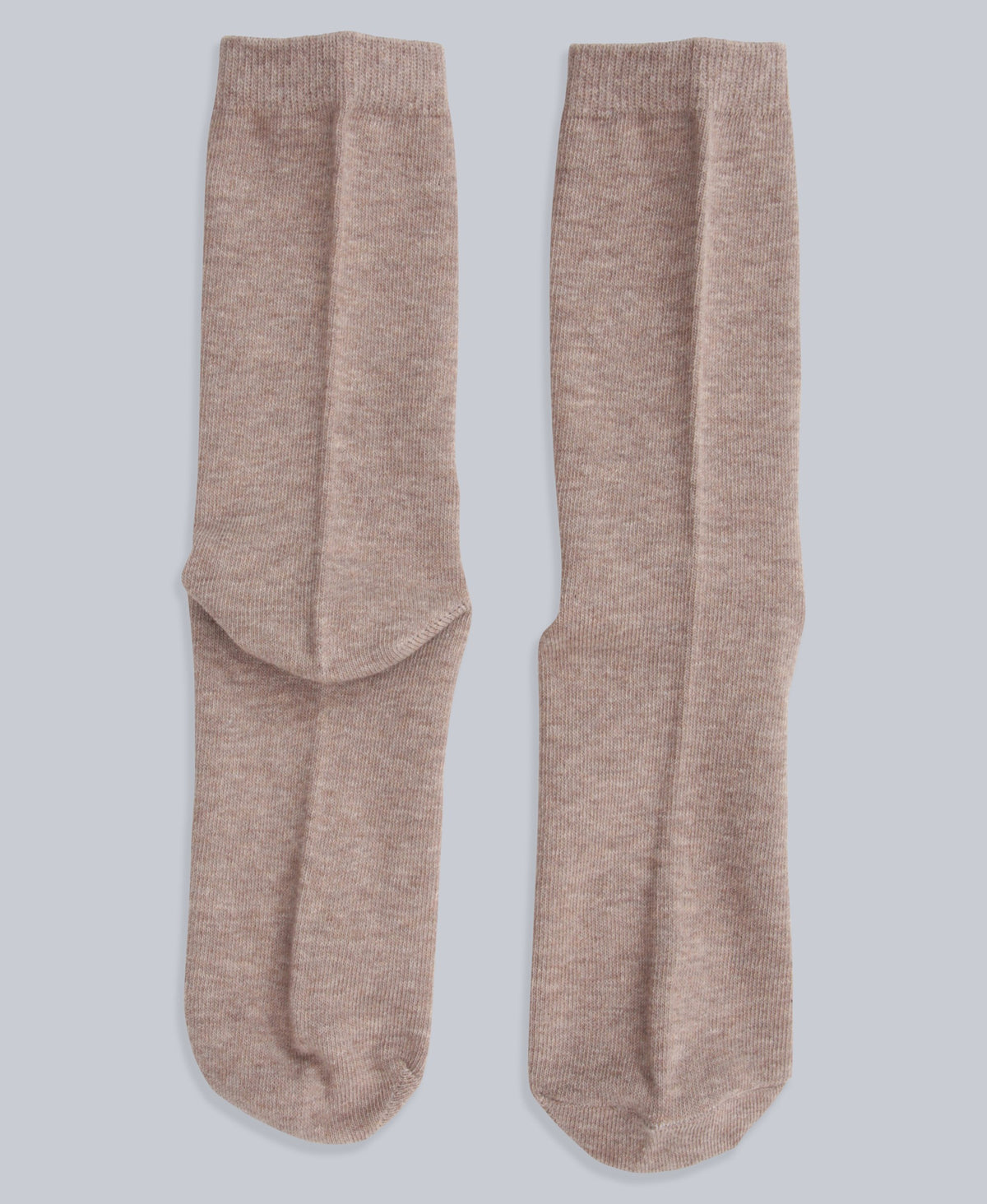 Haiden Cotton Rich Mens Mid-Calf Socks- 5 Packs - Light Beige