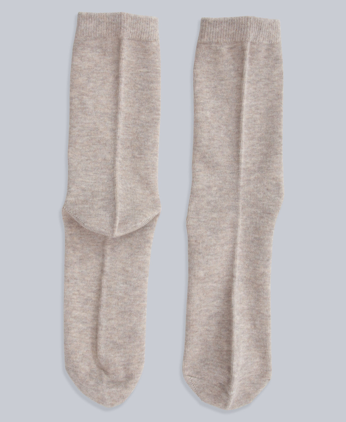 Haiden Cotton Rich Mens Mid-Calf Socks- 5 Packs - Light Beige