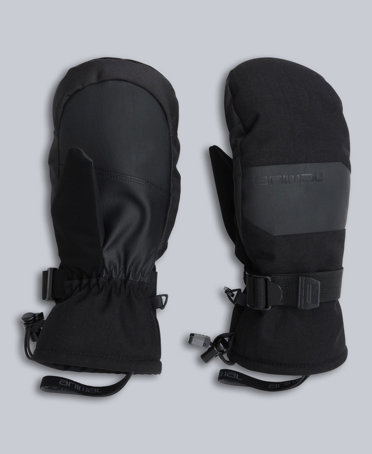 Apres Womens Waterproof Ski Mittens - Black