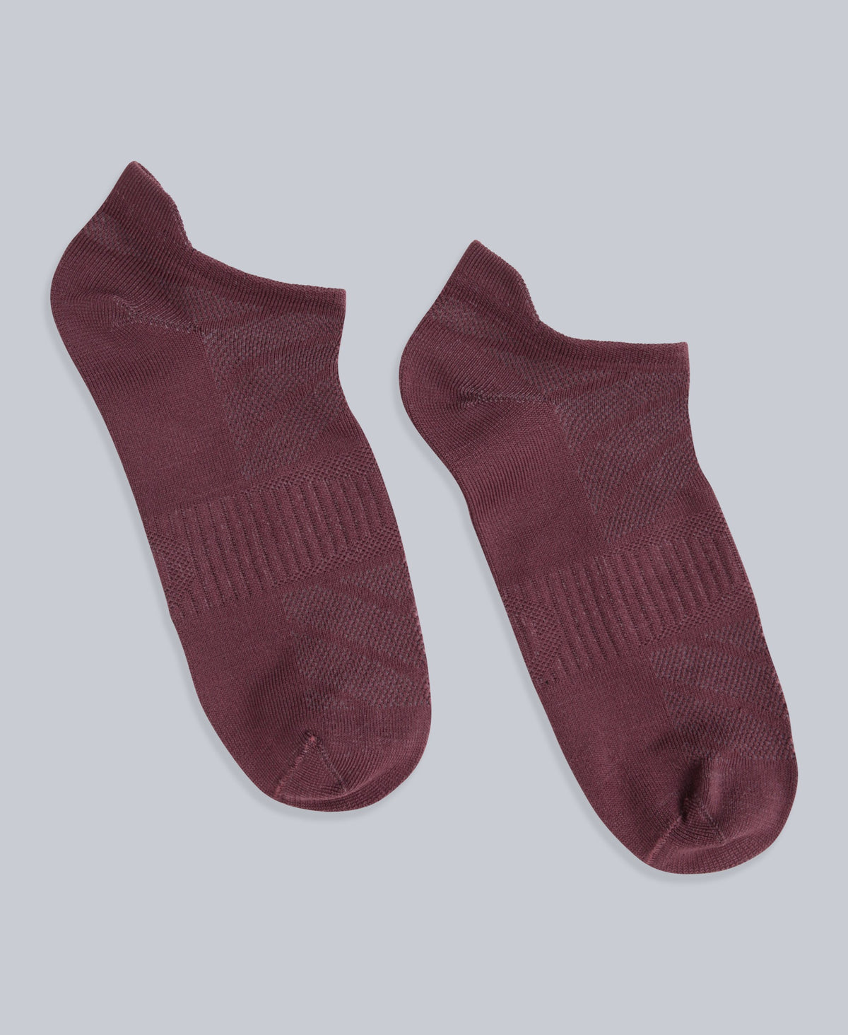 Ocea Womens Lightweight Trainer Socks 3-Pack - Burgundy