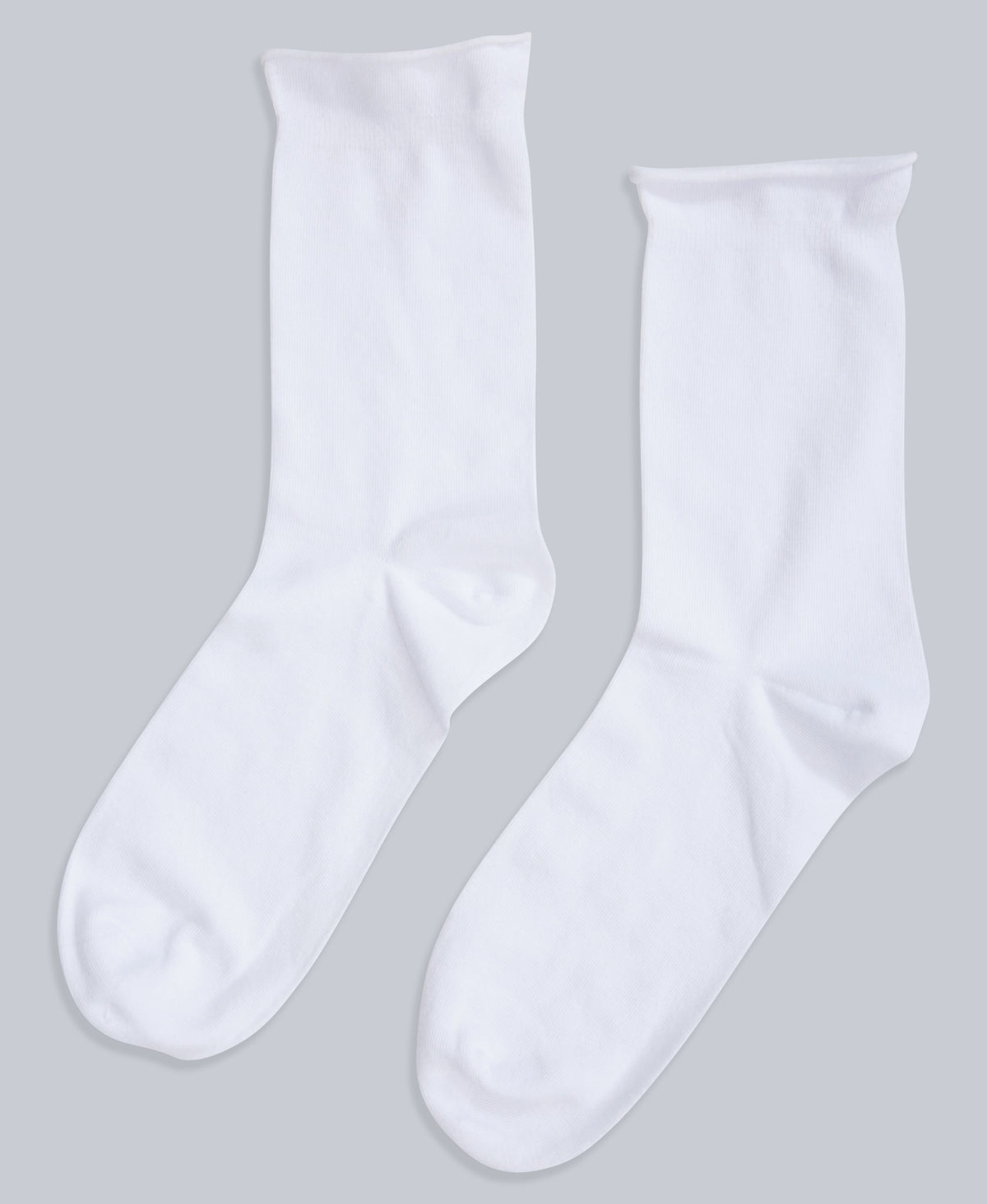 Isla Womens Roll Hem Mid Calf Socks- 3 Packs - Dark Grey