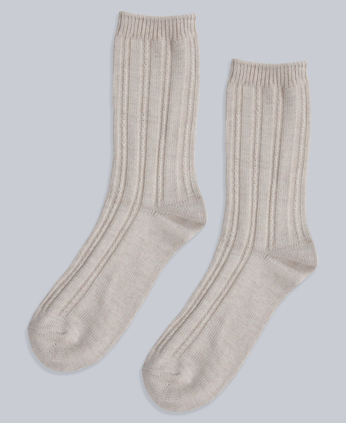 Willow Womens Twisted Ribbed Socks- 3 Pack - Light Pink
