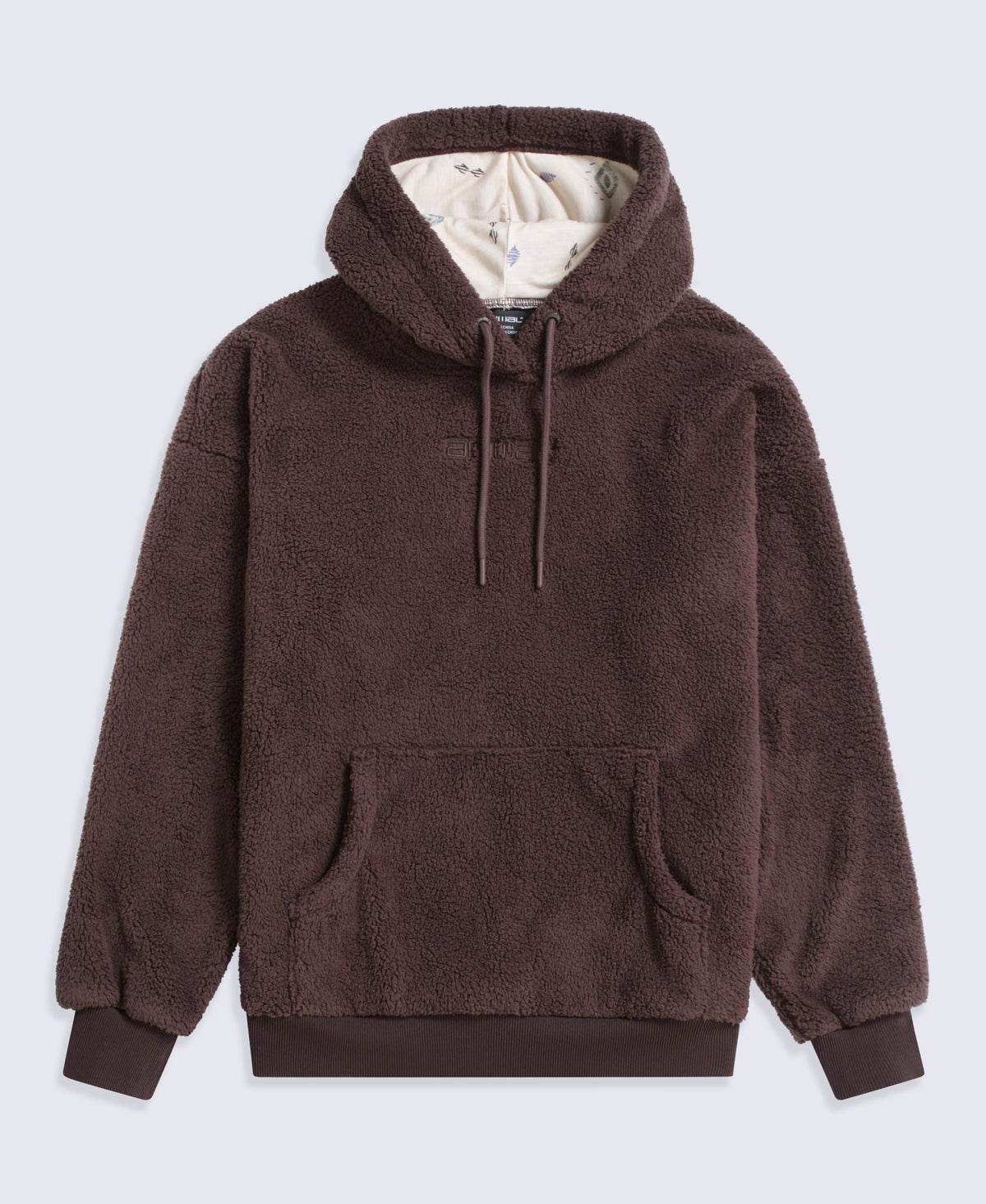 Womens Fleece Hoodie - Dark Brown