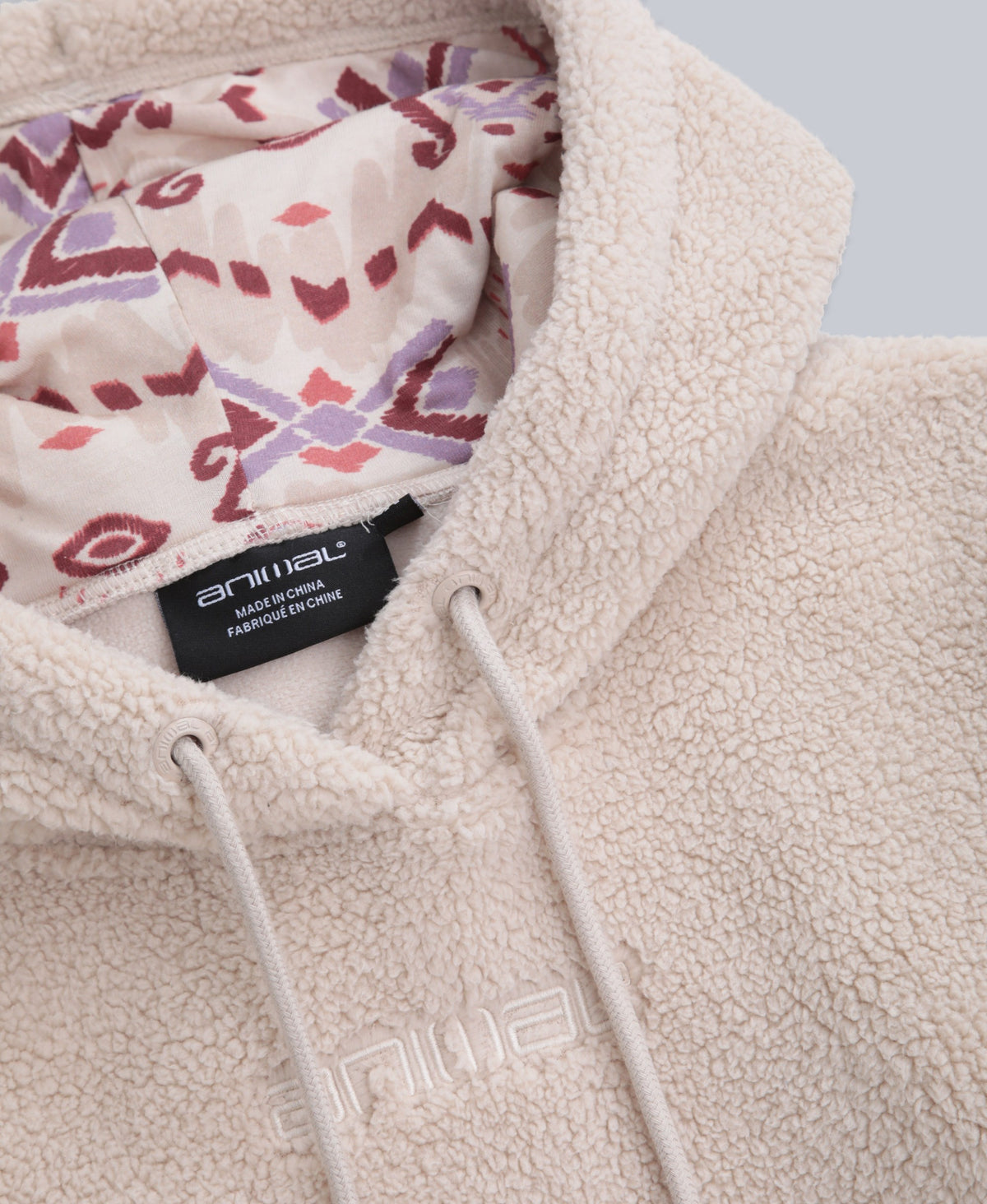 Womens Fleece Hoodie - Off White