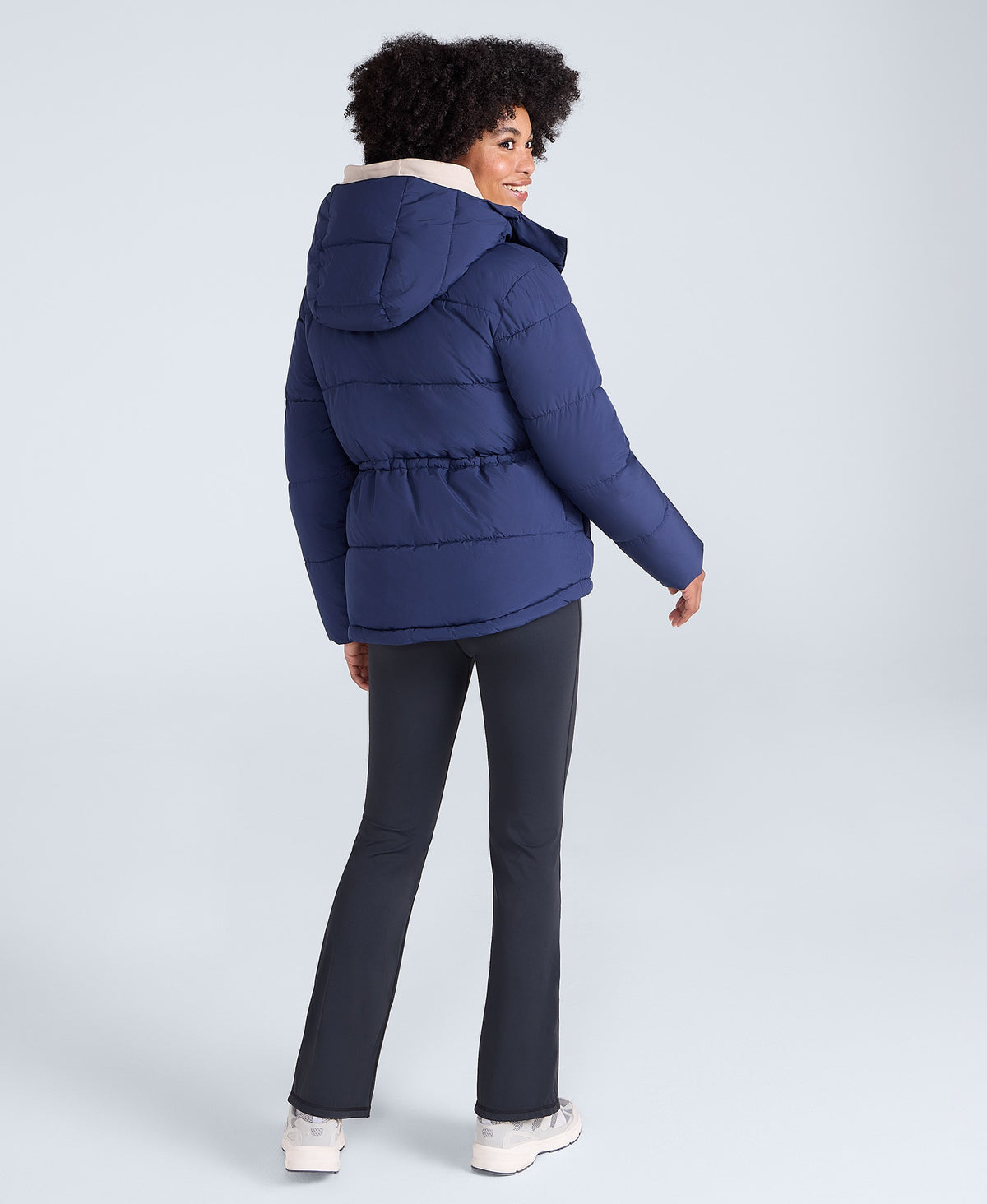 Maeve Womens Puffer Jacket - Navy