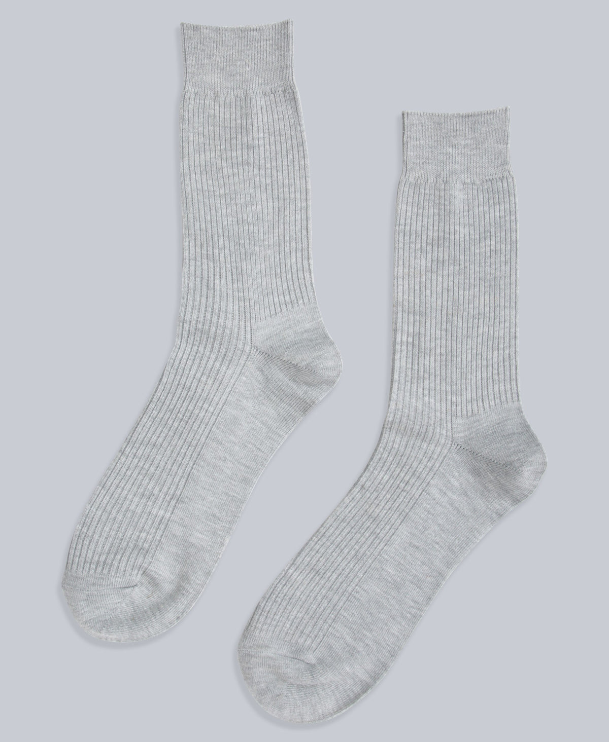 Flynn Mens Ribbed Mid Calf Socks- 3 Pack - Red